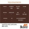 AK Interactive AK11419 Waffen Red Brown 17ml